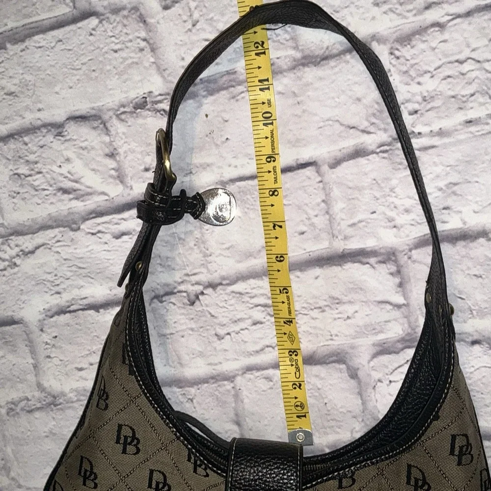 VNTG‎ DOONEY & BOURKE Hobo Shoulder Bag Monogram Leather Strap & Coin Purse
